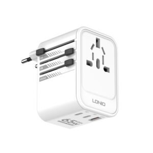 LDNIO Z6 3 USB Ports 65W GaN Travel Adapter