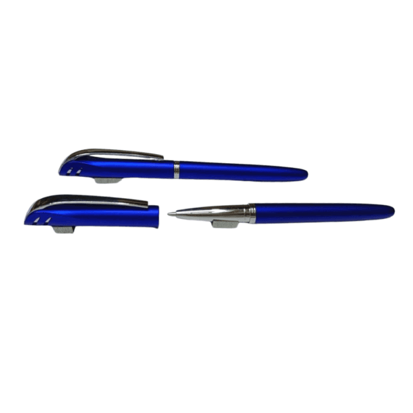 Blue Metal Ball Pen