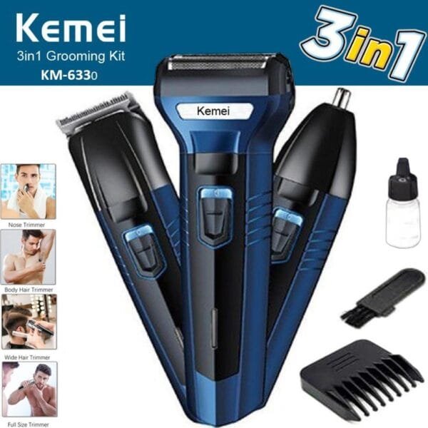 Kemei KM-6330 3-in-1 Super Grooming Kit