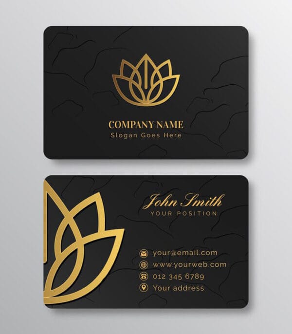 Premium Foil Printed Business Cards