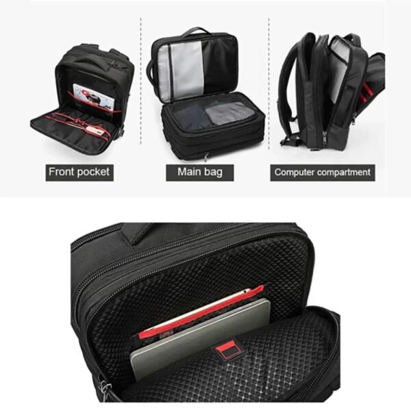 Arctic Hunter B00345 Expandable Multi Function Laptop Backpack - Image 2