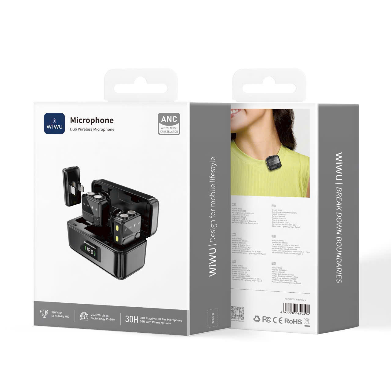 WiWU Wi-WM005 Duo Wireless Microphone price in Bangladesh